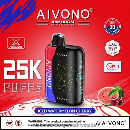 E Cigareta Cijena - Aivono AIM BOOM 25000 ledena lubenica trešnja L668DF347