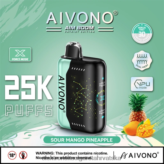 Elektronska Cigareta Cena - Aivono AIM BOOM 25000 kiseli mango ananas L668DF351