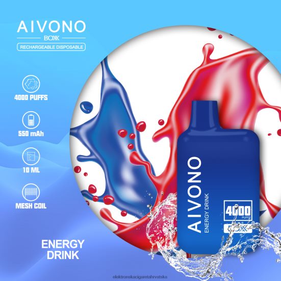 E Cigareta Tekućina - Aivono AIM BOXX 4000 energetsko piće L668DF225