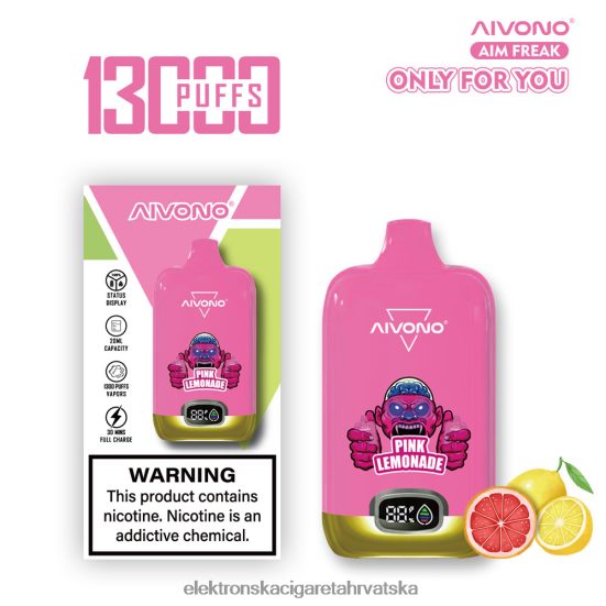 E Cigareta Tekućina - Aivono AIM FREAK 13000 ružičasta limunada L668DF249