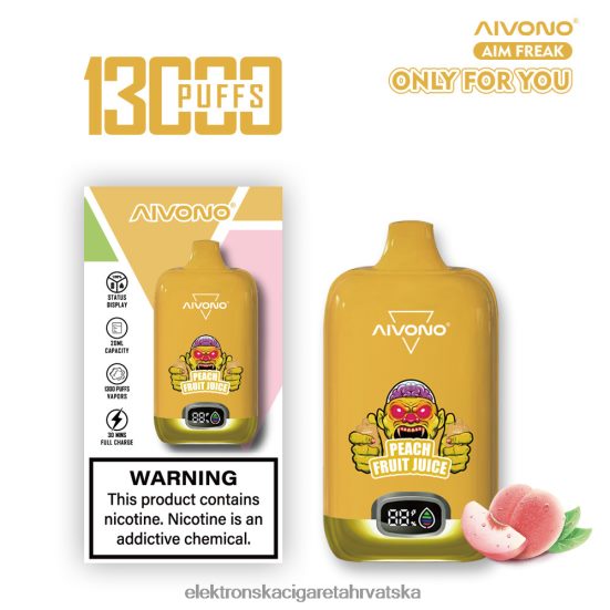 Jednokratni Vape Tisak - Aivono AIM FREAK 13000 sok od breskve L668DF245