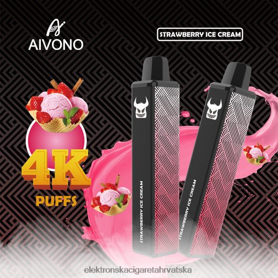 E Cigareta Cijena - Aivono AIM FREAK 4000 sladoled od jagoda L668DF263