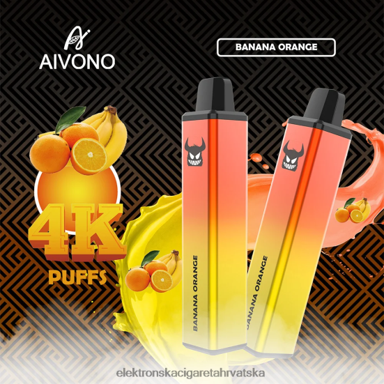 Jednokratni Vape Hrvatska - Aivono AIM FREAK 4000 banana naranča L668DF258