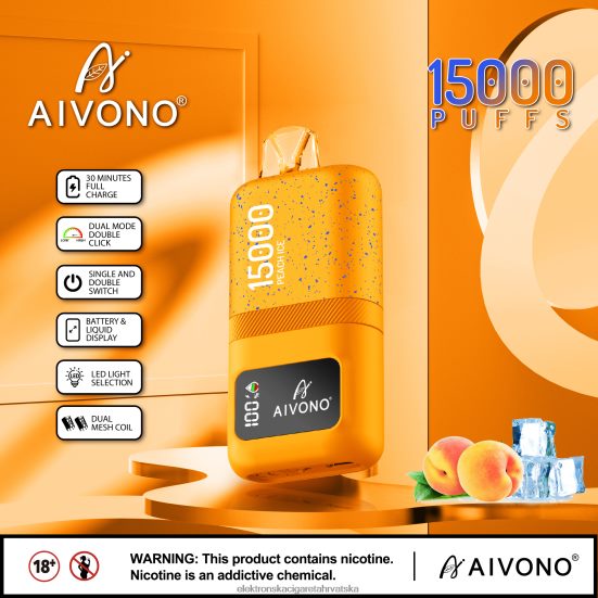 E Cigareta Cijena - Aivono AIM magic 15000 led od breskve L668DF59