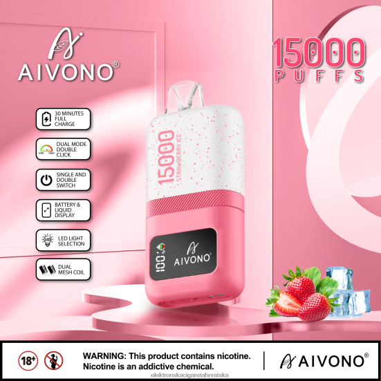 E Cigareta Cijena - Aivono AIM magic 15000 led od jagoda L668DF71