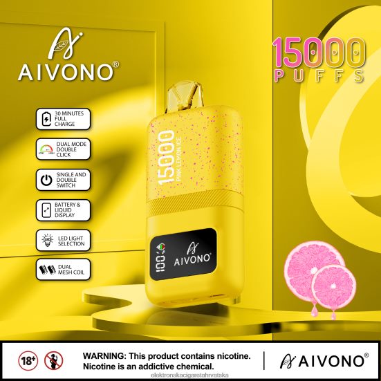 Elektronska Cigareta Cijena - Aivono AIM magic 15000 led od ružičastog limuna L668DF61