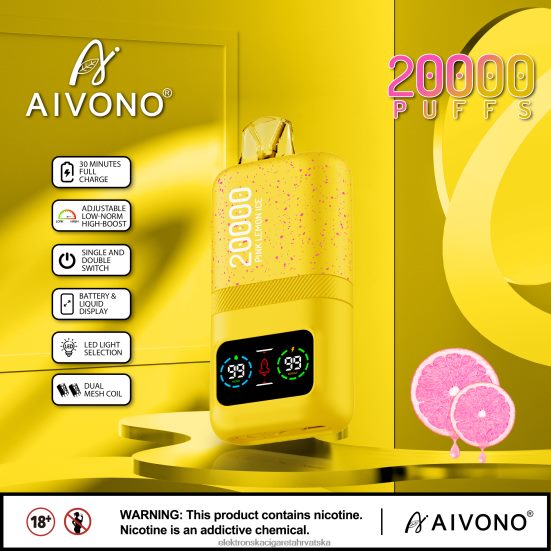 E Cigareta Cijena - Aivono AIM magic 20000 led od ružičastog limuna L668DF83