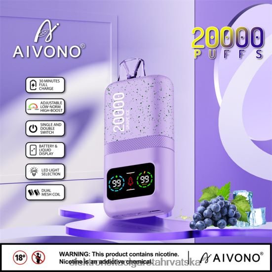 Elektronska Cigareta Petrol - Aivono AIM magic 20000 led od grožđa L668DF86