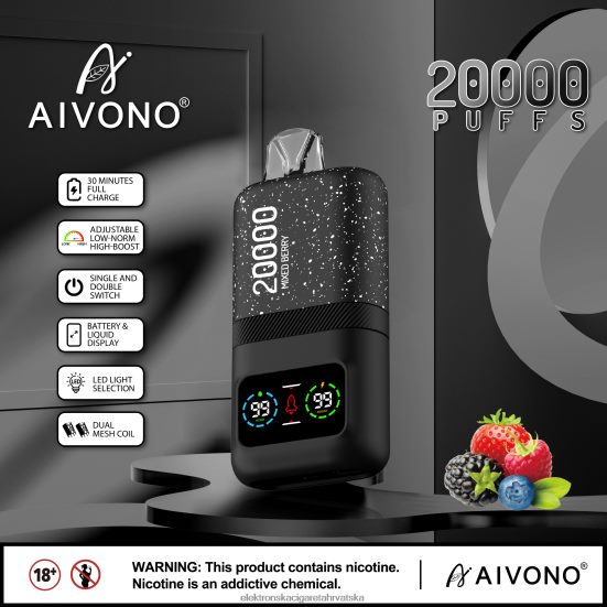 Jednokratni Vape Hrvatska - Aivono AIM magic 20000 miješano bobičasto voće L668DF78
