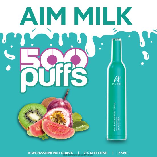 E Tekućina - Aivono AIM MILK 500 kivi passionfruit guava L668DF272