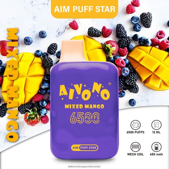 E Tekućina - Aivono AIM PUFF STAR 6500 miješani mango L668DF296