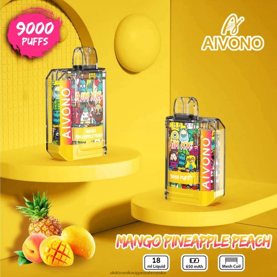 Elektronska Cigareta Cijena - Aivono AIM XXL 9000 prozirna naljepnica za usta mango ananas breskva L668DF49