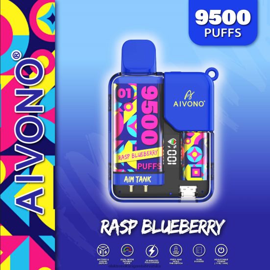E Cigareta Tekućina - Aivono AIM TANK 9500 malina borovnica L668DF33