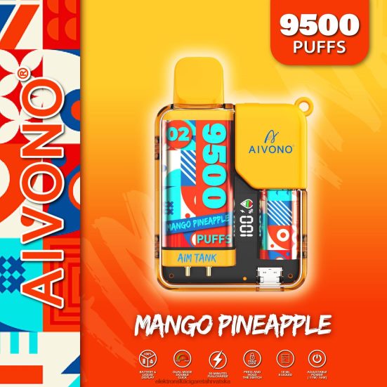 E Cigareta Tisak Cijena - Aivono AIM TANK 9500 mango ananas L668DF34