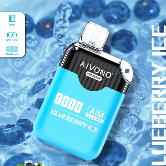 Elektronska Cigareta Petrol - Aivono AIM CLEAR 8000 led od borovnice L668DF206