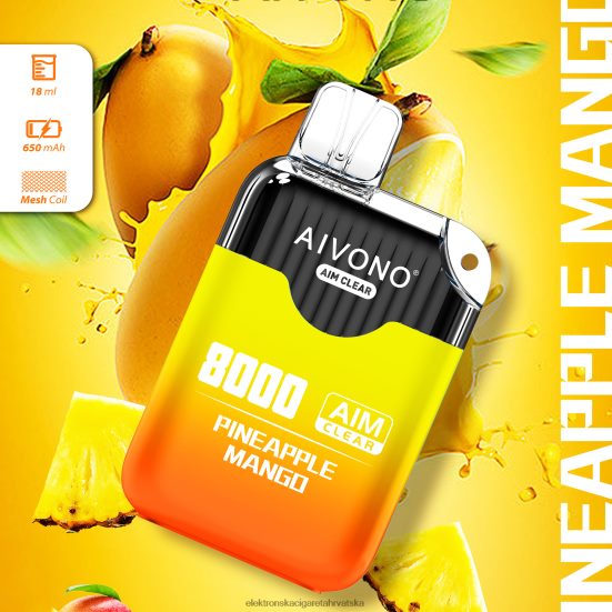 Jednokratni Vape Tisak - Aivono AIM CLEAR 8000 ananas mango L668DF209