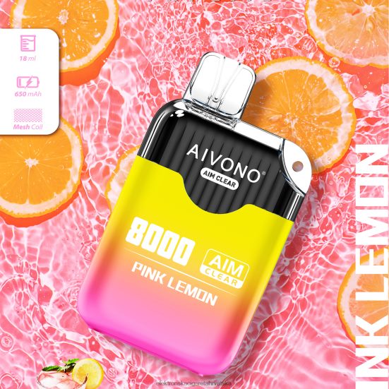 Smok Jednokratni Vape - Aivono AIM CLEAR 8000 ružičasti limun L668DF211