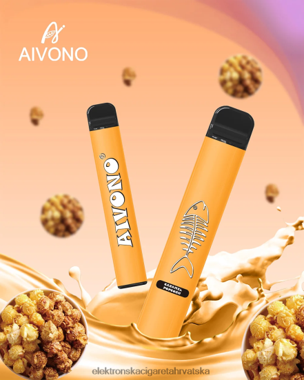E Cigareta Tisak Cijena - Aivono AIM FISHBONE 600 karamel kokice L668DF286