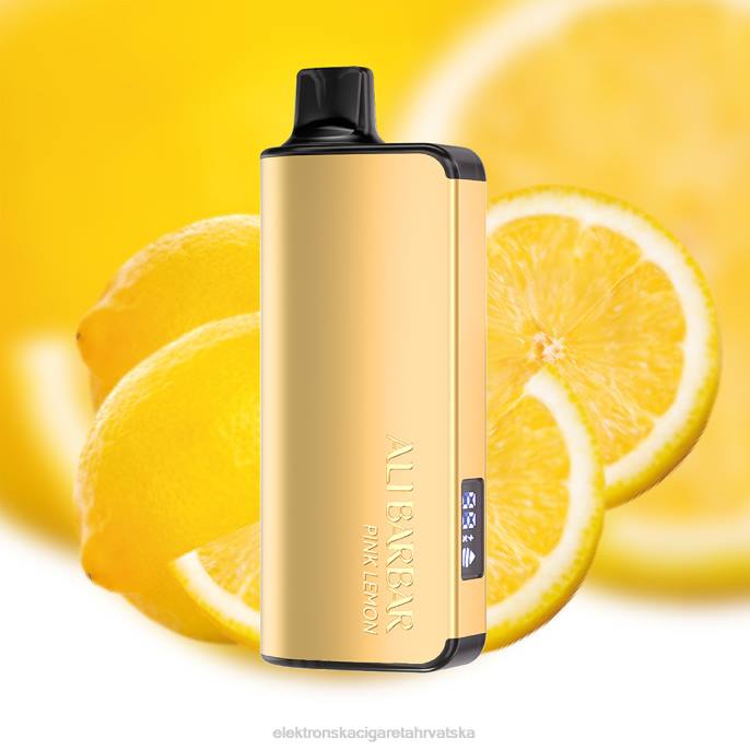 E Cigareta Vuse - Alibarbar Ingot 9000 vape za jednokratnu upotrebu ružičasti limun 02XP23