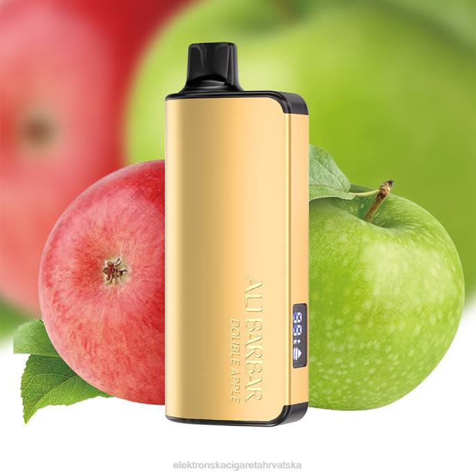 Elektronska Cigareta Hrvatska - Alibarbar Ingot 9000 vape za jednokratnu upotrebu dupla jabuka 02XP28