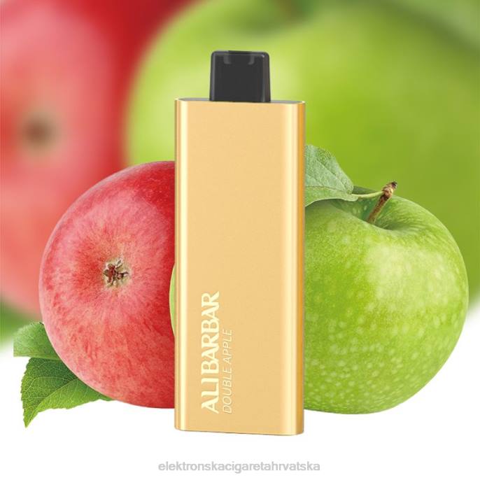Jednokratni Vape Hrvatska - Alibarbar Pandora 7000 vape za jednokratnu upotrebu dupla jabuka 02XP66