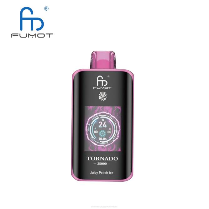 Smok Jednokratni Vape - led od sočne breskve Fumot Tornado 25000 jednokratnih vapea 6J267