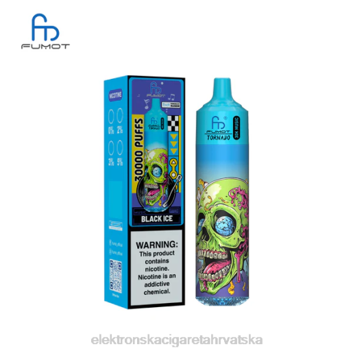 Elektronska Cigareta Petrol - Fumot Tornado 30k glazbe crni led 2N4F2