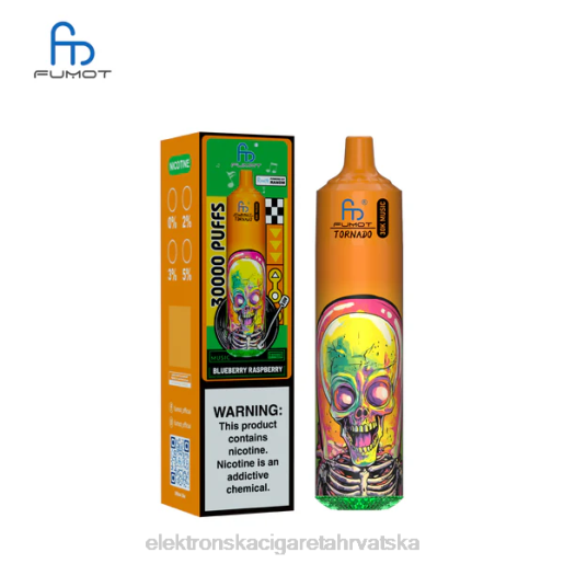 Jednokratni Vape Tisak - Fumot Tornado 30k glazbe borovnica malina 2N4F5