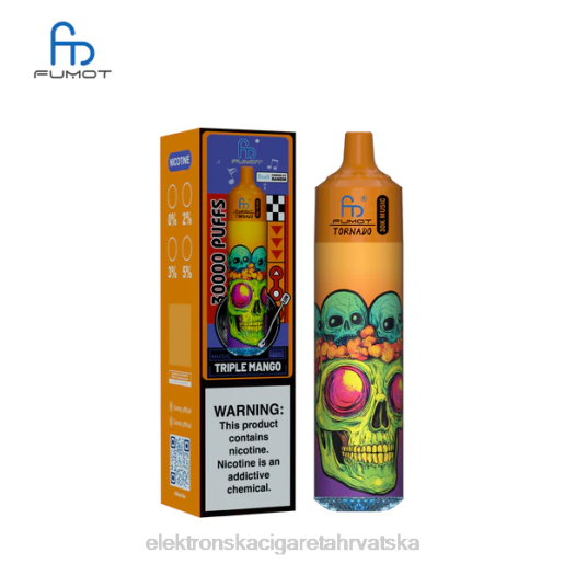Jednokratni Vape Tisak - Fumot Tornado 30k glazbe trostruki mango 2N4F29