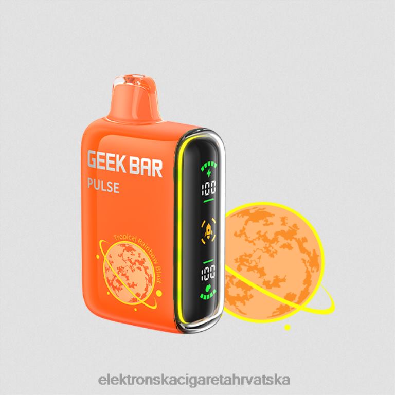 Elektronska Cigareta Brez Nikotina - eksplozija tropske duge DJFJL78 GEEK BAR Pulse planet izdanje 7500 udaha/15000 udaha