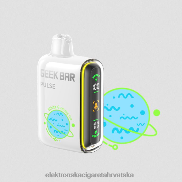 Elektronska Cigareta Petrol - bijeli gumeni led DJFJL83 GEEK BAR Pulse planet izdanje 7500 udaha/15000 udaha