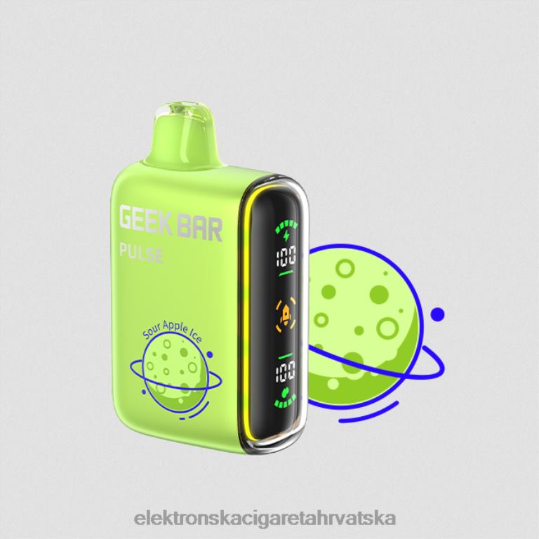 Elektronska Cigareta Za Enkratno Uporabo - led od kiselih jabuka DJFJL85 GEEK BAR Pulse planet izdanje 7500 udaha/15000 udaha