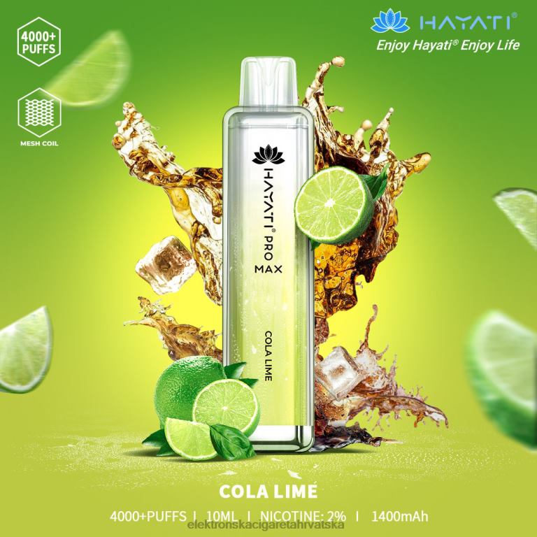 Elektronska Cigareta Petrol - cola limeta DJFJL155 Hayati Pro Max 4000