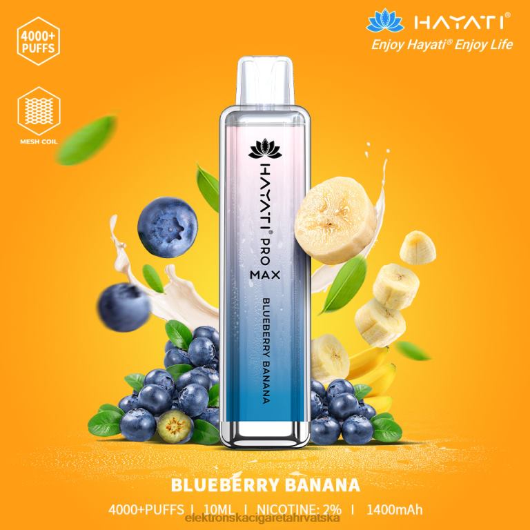 Elektronska Cigareta Za Enkratno Uporabo Petrol - borovnica banana DJFJL192 Hayati Pro Max 4000