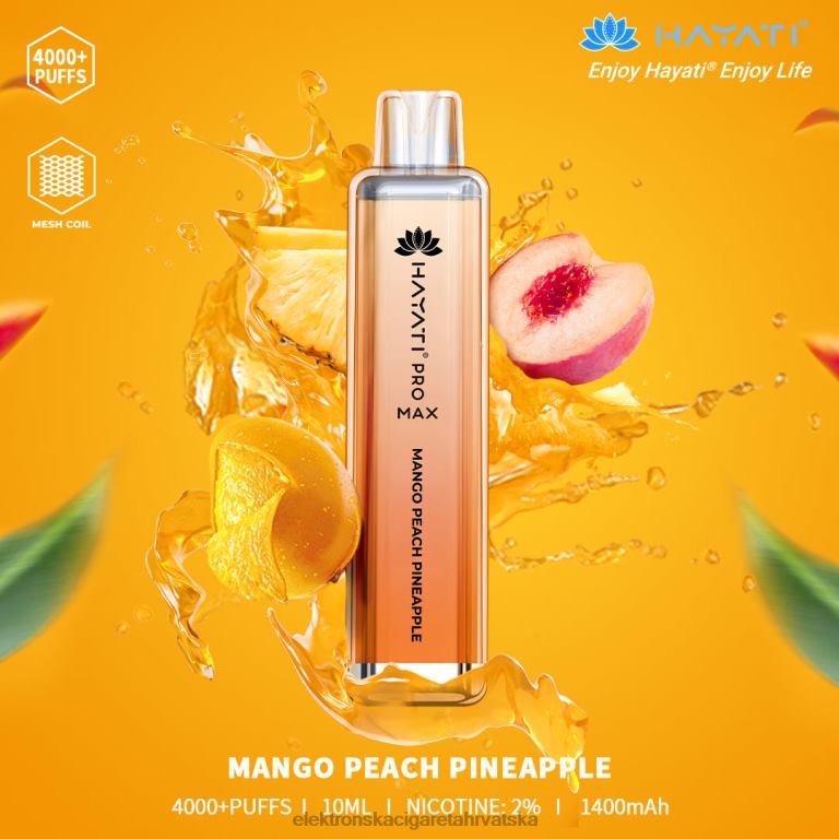 Elektronska Cigareta Za Enkratno Uporabo Petrol - mango breskva ananas DJFJL165 Hayati Pro Max 4000