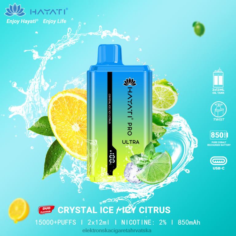 Elektronska Cigareta Hrvatska - kristalni led/ledeni citrus DJFJL223 Hayati Pro Ultra