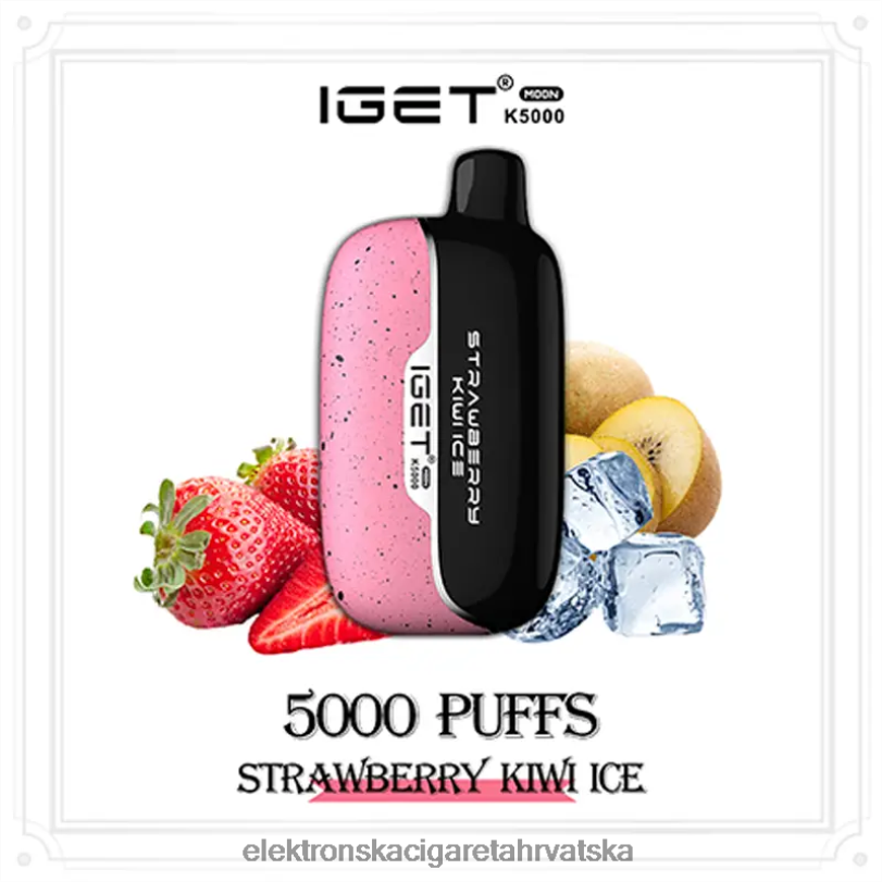 Elektronska Cigareta Za Enkratno Uporabo Petrol - IGET Moon k5000 led od kivija od jagoda 6H60F18