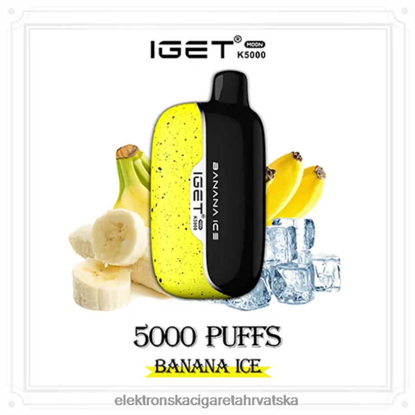 Jednokratni Vape 10000 Puffs - IGET Moon k5000 led od banane 6H60F11