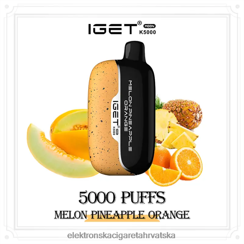 Smok Jednokratni Vape - IGET Moon k5000 dinja ananas naranča 6H60F13