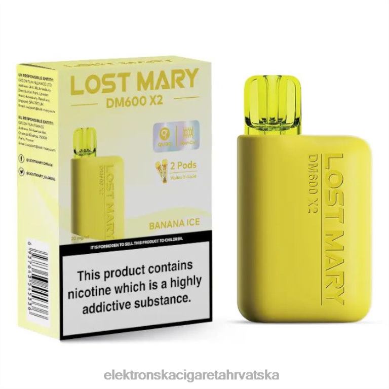 Elektronska Cigareta Brez Nikotina - led od banane DJFJL465 LOST MARY DM600 X2
