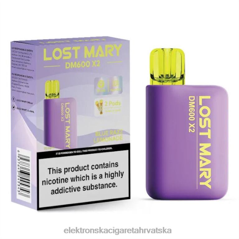 Elektronska Cigareta Hrvatska - plava razz limunada DJFJL466 LOST MARY DM600 X2