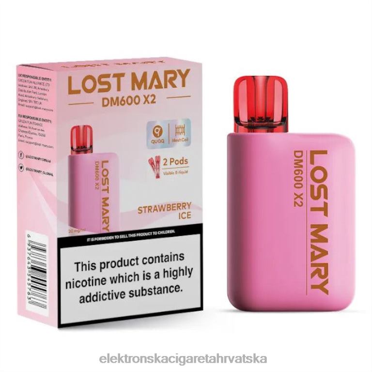 Elektronska Cigareta Za Enkratno Uporabo Petrol - led od jagoda DJFJL480 LOST MARY DM600 X2