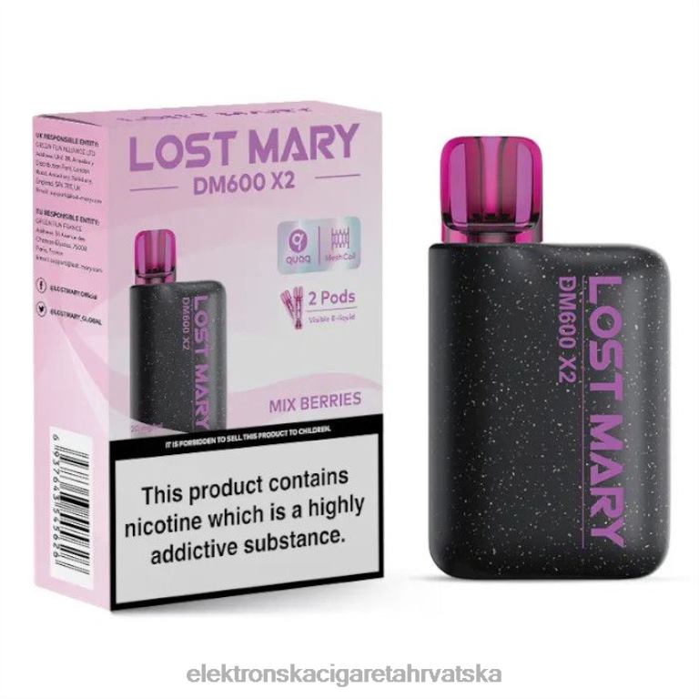 Jednokratni Vape Tisak - pomiješati bobičasto voće DJFJL476 LOST MARY DM600 X2