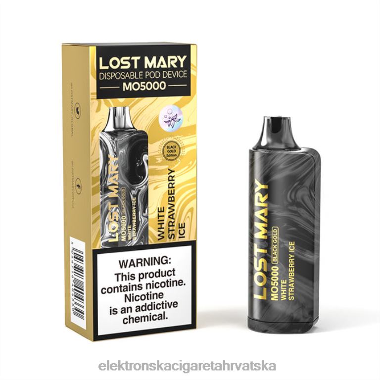 Elektronska Cigareta Cena - bijeli led od jagode DJFJL347 LOST MARY MO5000 crno zlato 10ml