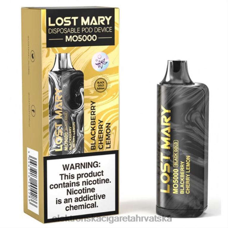 Elektronska Cigareta Cijena - kupina trešnja limun DJFJL343 LOST MARY MO5000 crno zlato 10ml