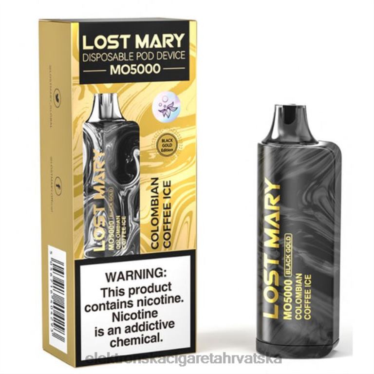 Elektronska Cigareta Petrol - led za kolumbijsku kavu DJFJL344 LOST MARY MO5000 crno zlato 10ml