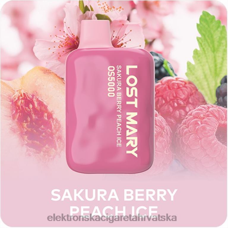 Elektronska Cigareta Petrol - sakura bobica breskva led DJFJL497 LOST MARY OS5000
