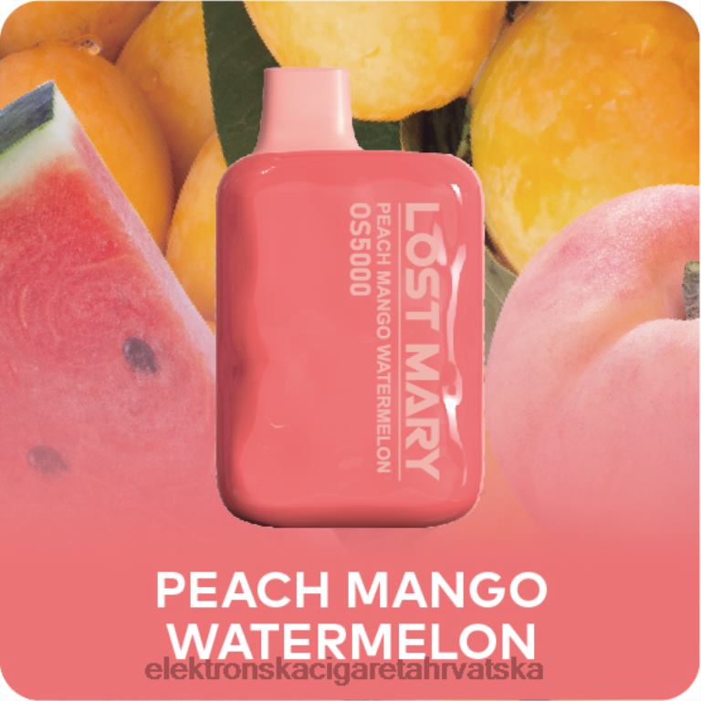 Jednokratni Vape Hrvatska - breskva mango lubenica DJFJL495 LOST MARY OS5000