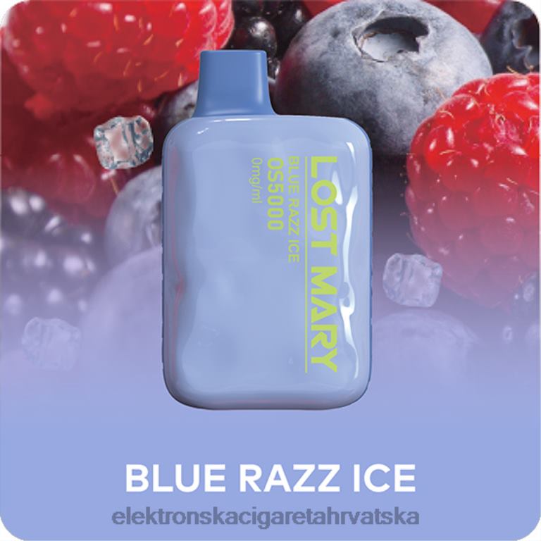 Jednokratni Vape Hrvatska - plavi razz led DJFJL513 LOST MARY OS5000 0 mg/ml