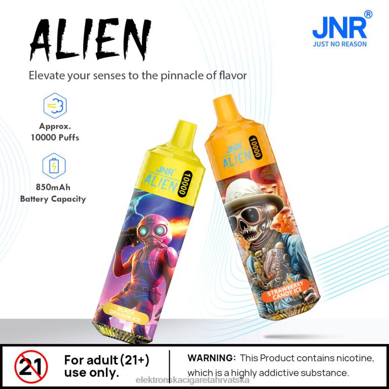 Elektronska Cigareta Za Enkratno Uporabo Petrol - dupla jabuka DJFJL642 JNR ALIEN
